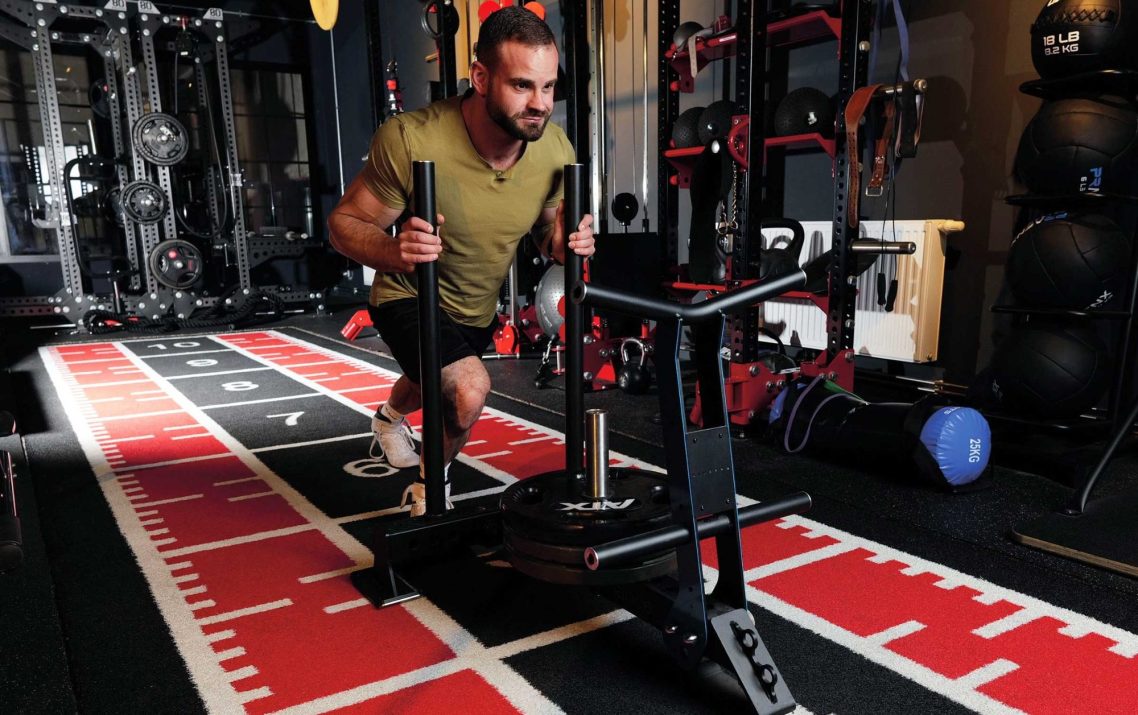 Arnold Schwarzenegger beim Training